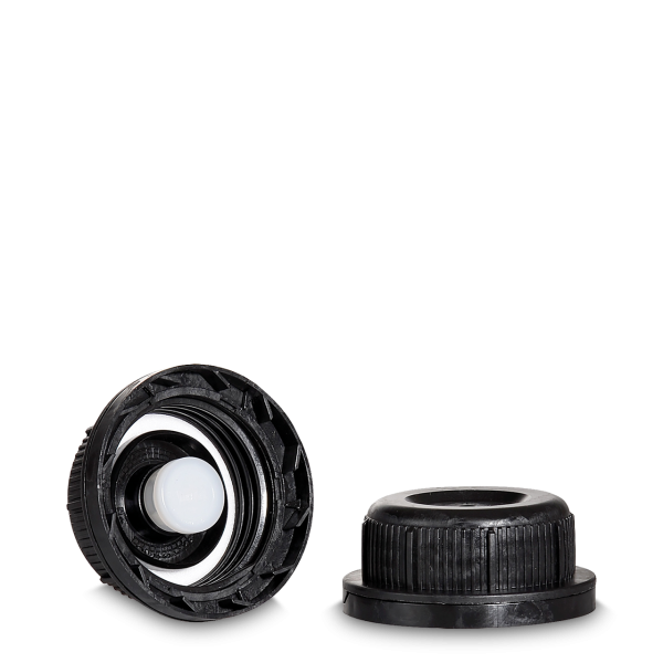 Degassing cap - black - RD 45 thread