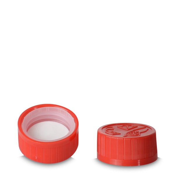 Push &amp; turn closure - red - PP - 28