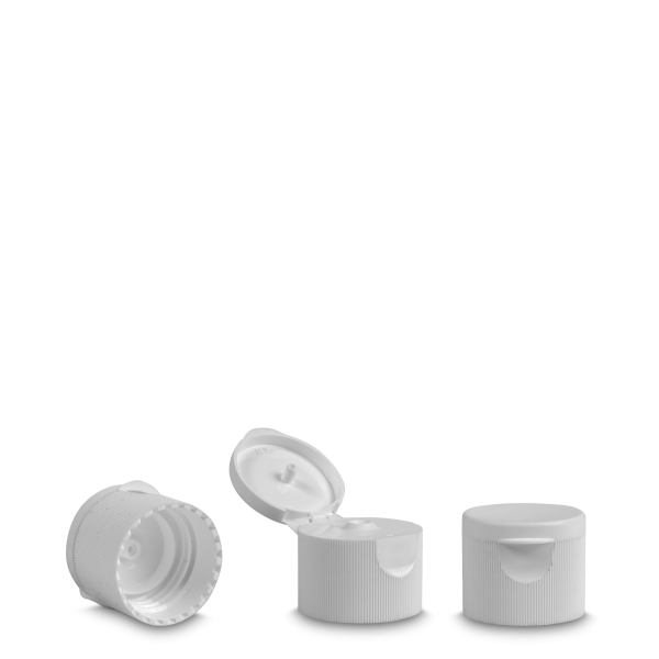 Folding hinge closure PP white 25