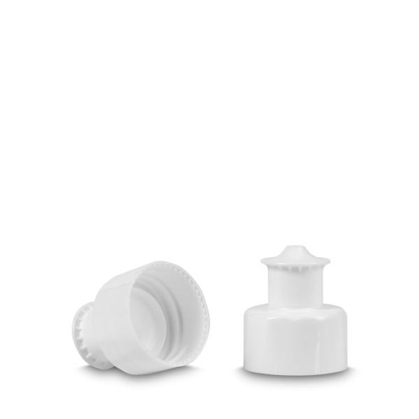 Push pull closure - white - thread 28/410