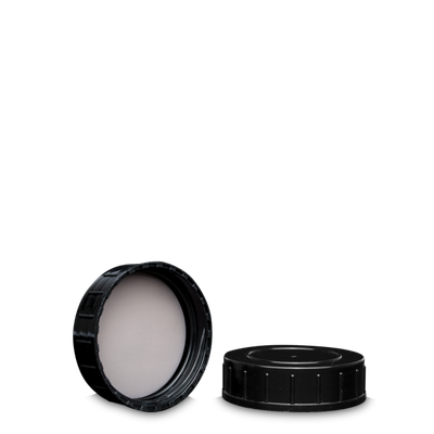 Bouchon à vis PP noir GL 55 - avec insert PTFE