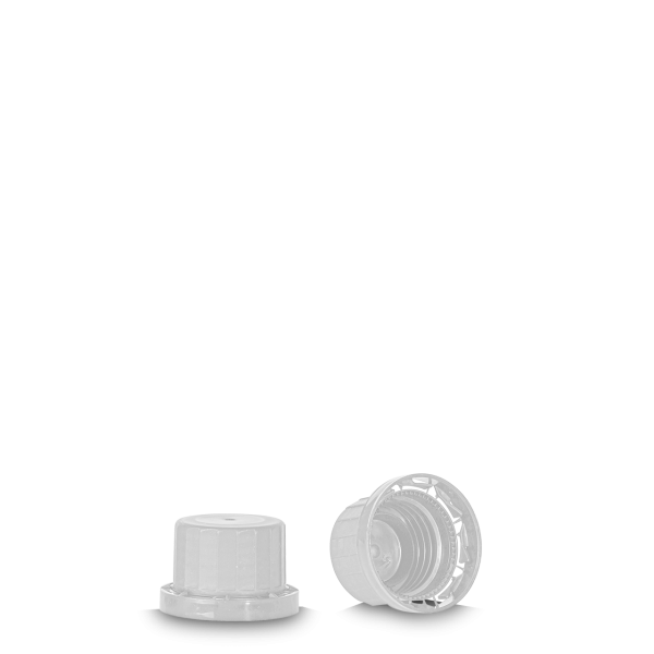Tamper evident closure PP white 28