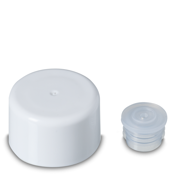 Double wall closure - white - PP - RD 18 - height 20mm