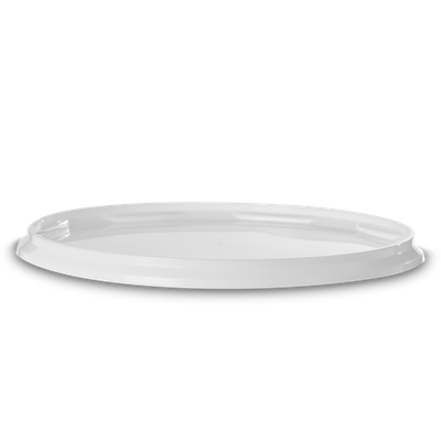 Lid for 30 liter hobbock - PP - white - round