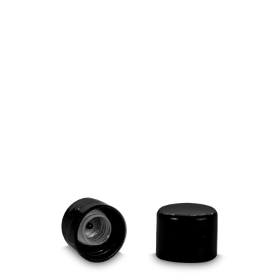 Bouchon à vis PP noir 20/410 - avec insert d&#39;injection