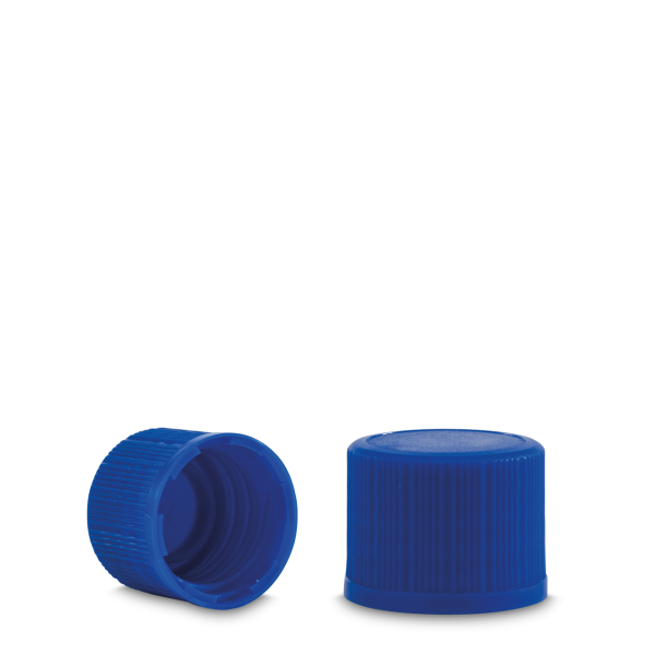 Screw cap PP blue RD 18