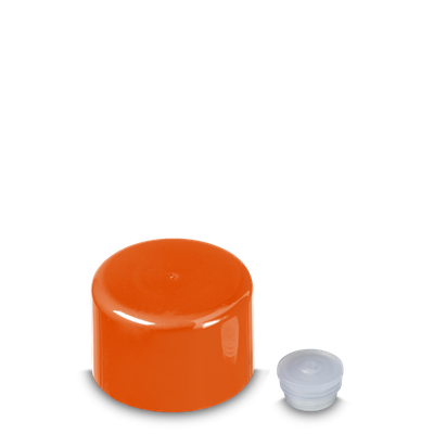 Double wall closure - orange - PP - RD 22 - height 31.8 mm