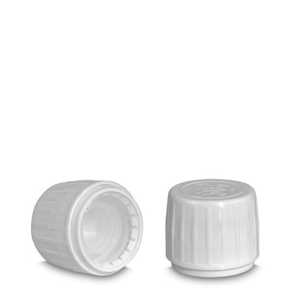 Tamper-evident closure HDPE white PP 28 - with spray insert