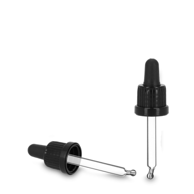 Pipette cap glass black OV 18