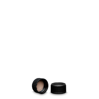 Bouchon à vis PP noir GL 22 - avec insert PTFE