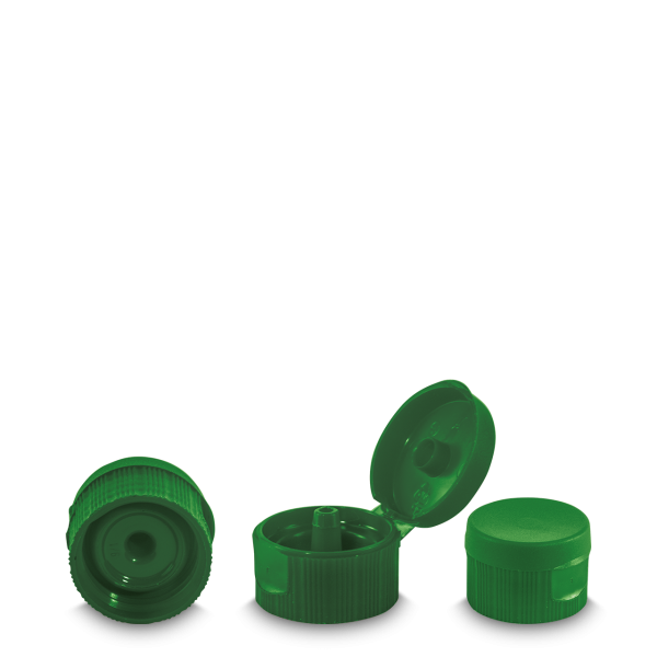 Folding hinge closure PP green 28