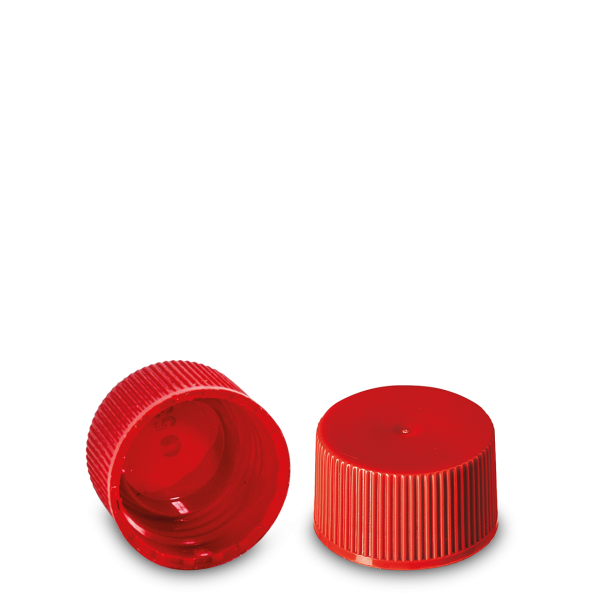 Screw cap PP red RD 25