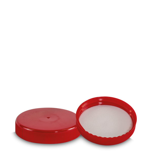 Screw cap for cans PP red RD 80