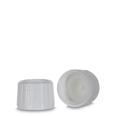 Tamper-evident closure HDPE white PP 28 - opening 3.4mm