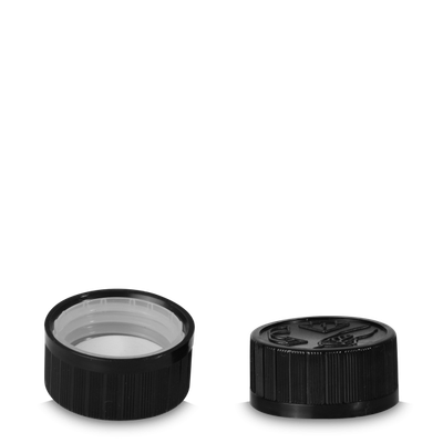 Fermeture push &amp; turn - HDPE - noir - poids 28