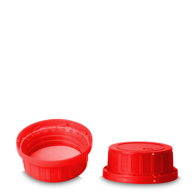 Tamper-evident closure PP red GL 80 - for UN bottles