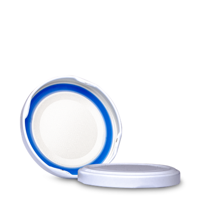 Tapa giratoria hojalata blanca TO 66