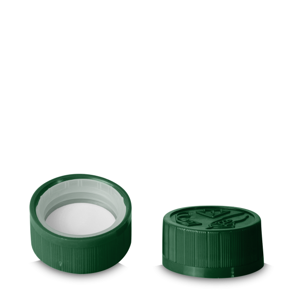 Push &amp; Twist Cap PP dark green 28