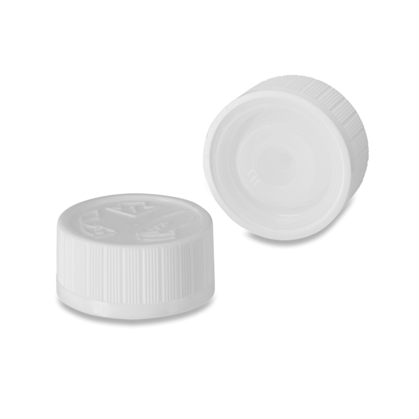 Push &amp; Twist Cap HDPE white 28
