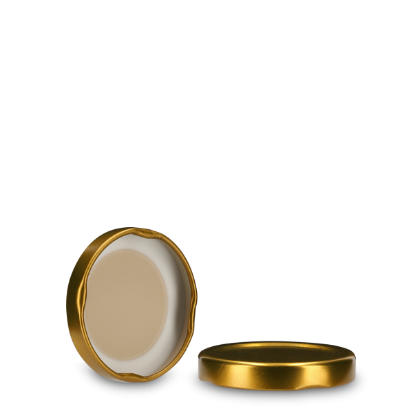 Twist-off lid tinplate gold TO 48