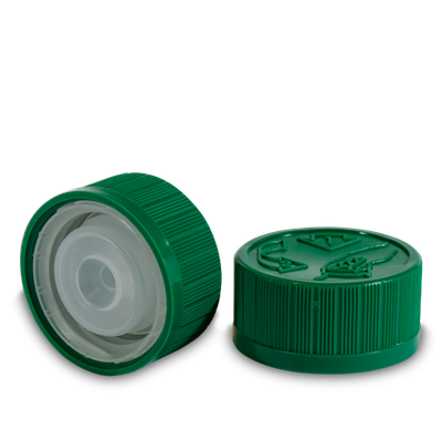 Drück &amp; Dreh Verschluss HDPE grün 28