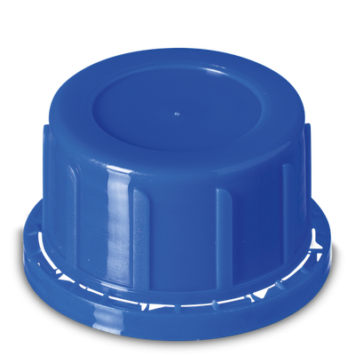 Tappo antimanomissione PP blu GL 45 - per bottiglie di vetro