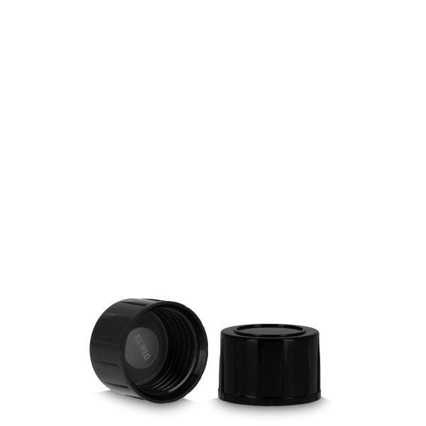 Screw cap thermoset black plate 28