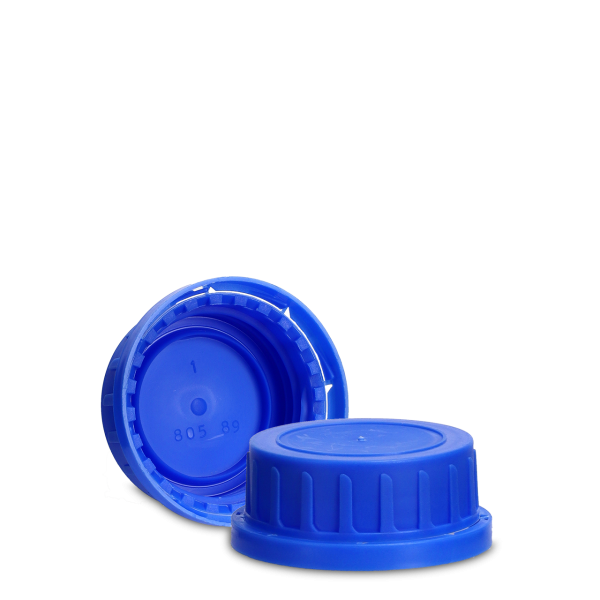 Tamper-evident closure PP blue GL 54