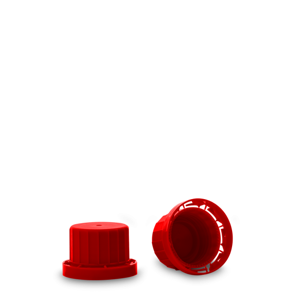 Tamper evident closure PP red OV 28
