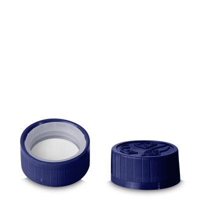 Fermeture push &amp; turn - HDPE - bleu foncé - poids 28