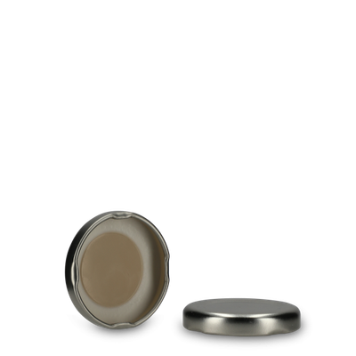 Couvercle twist-off fer blanc argent TO 43