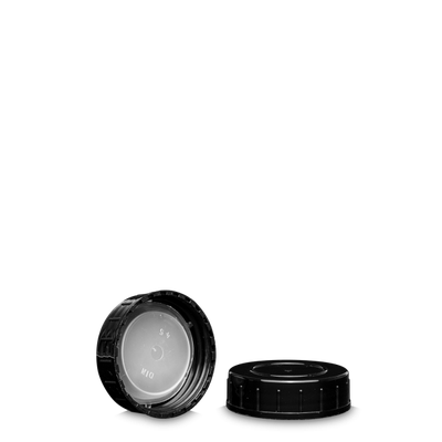 Screw cap PP black GL 45 - with LDPE insert