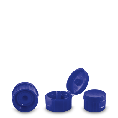 Folding hinge closure PP blue 28