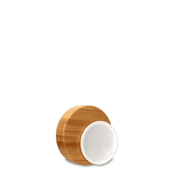 Lid made of bamboo, inside AS, for 100ml jar, including insert lid