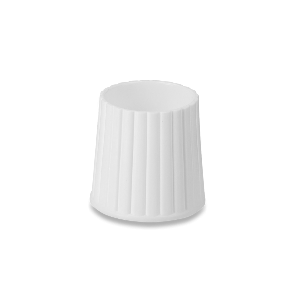 Measuring cup closure - white - PP - thread 25 - with syringe insert