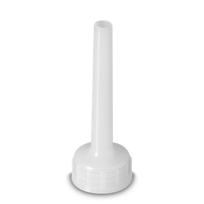 Caño abierto - HDPE - natural - para hilo 25 - aprox. 8 cm de largo - sin correa de sujeción