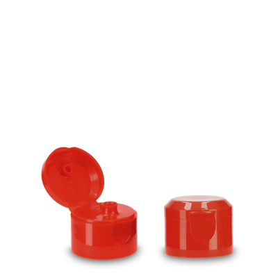 Folding hinge closure PP red 28/410