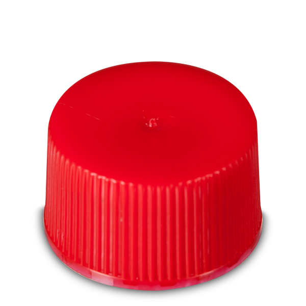 Screw cap HDPE red RD 25