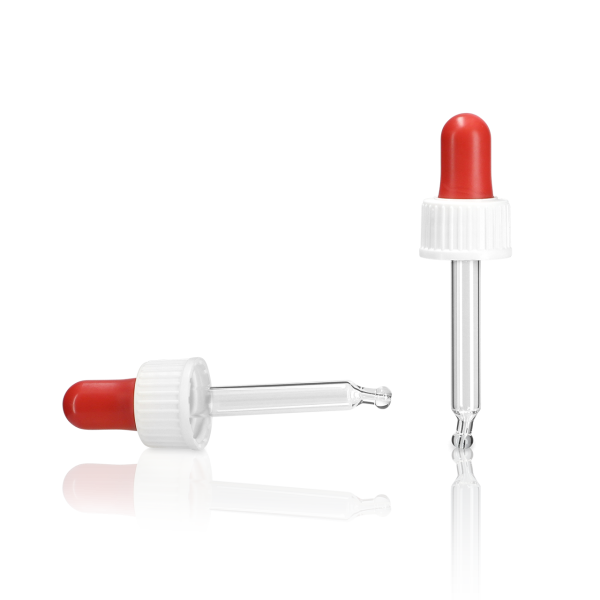 Pipettenverschluss - weiß - Glas - GL 18 - Allround 10ml