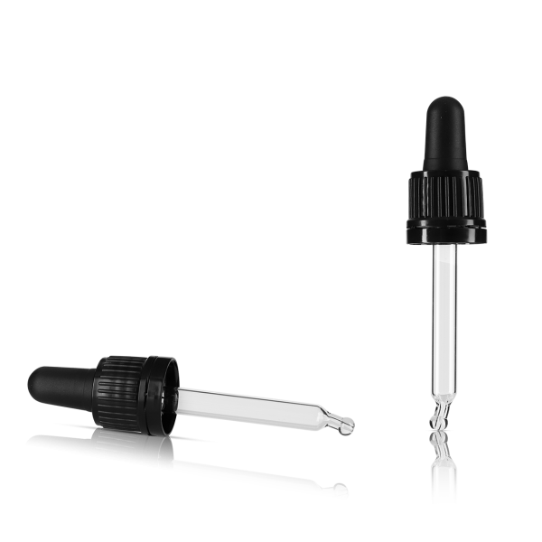 Closures for plastic bottles glass black GL 18