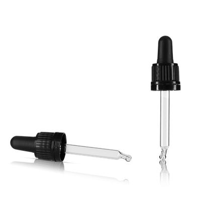 Closures for plastic bottles glass black GL 18