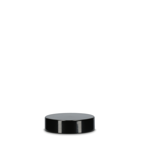 Coperchio nero, per vaso da 100ml, filetto 52