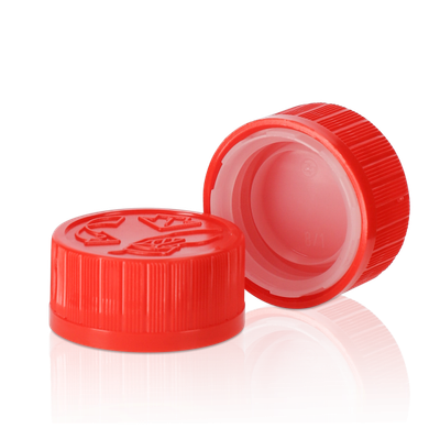 Push &amp; Twist Cap HDPE red 28
