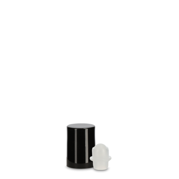 Roll-On - LDPE - natural - GL 18 - with black cap
