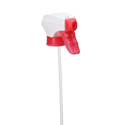 Sprühpistole - weiß/rot - Gew. 28 - mit kurzem Triggerhebel - Steigrohrlänge 205mm