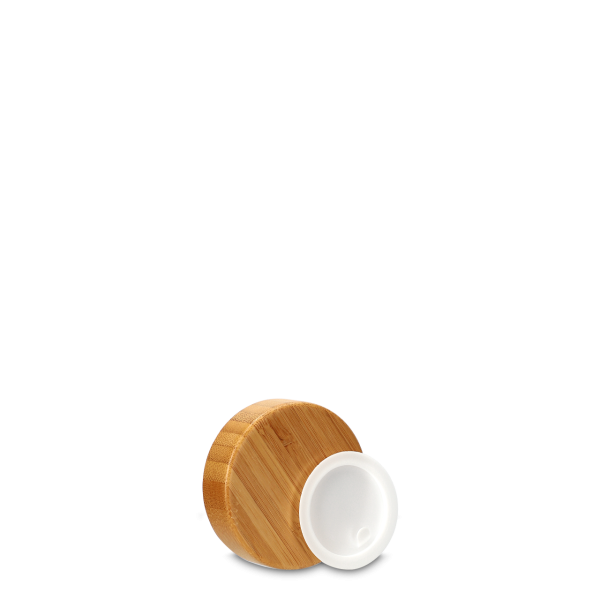 Lid made of bamboo, inside AS, for 50ml jar, including insert lid