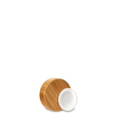 Lid made of bamboo, inside AS, for 50ml jar, including insert lid