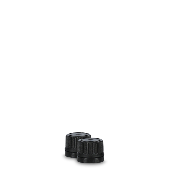 Screw cap HDPE black GL 18 round