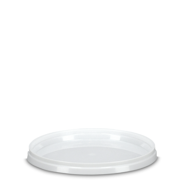 Lid for 0.6 liter bucket - PP - white - round