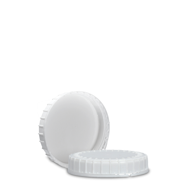 Bouchon à vis Originalité - PE - blanc - avec rondelle d&#39;étanchéité